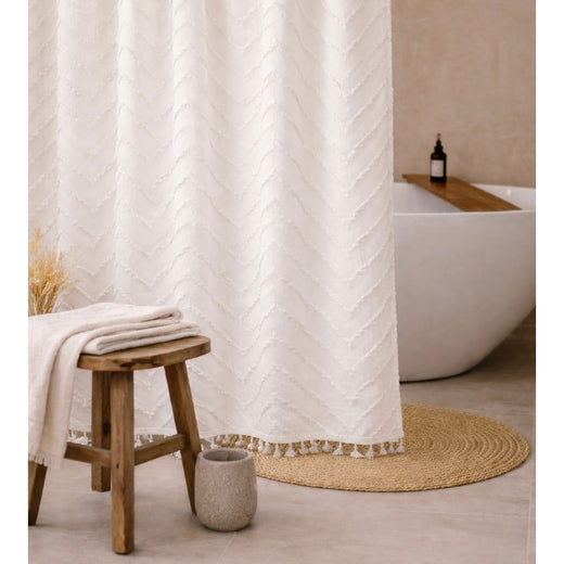 Capri Tufted Shower Curtain