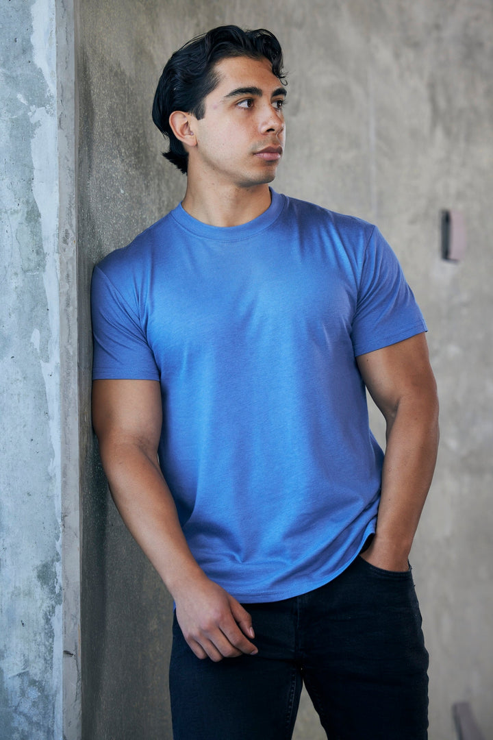 Men's Bamboo & Organic Cotton Crewneck Tee – Everyday Comfort, Sustainably Made