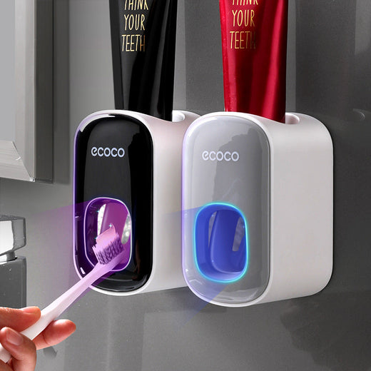 Wall-Mounted Toothpaste Dispenser Set