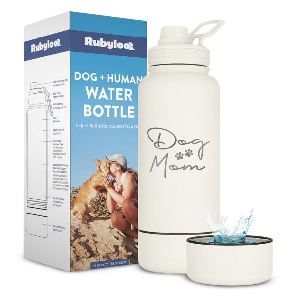 Dog Travel Water Bottle with Detachable Bowl