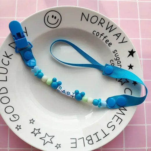 Pacifier Chain Clips Handmade Holder Silicone Pacifier Chains Baby Teether Teething Chain for Baby Gifts Girls Boys Accesorios